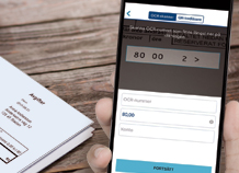 Mobilbanken OCR scanner - full